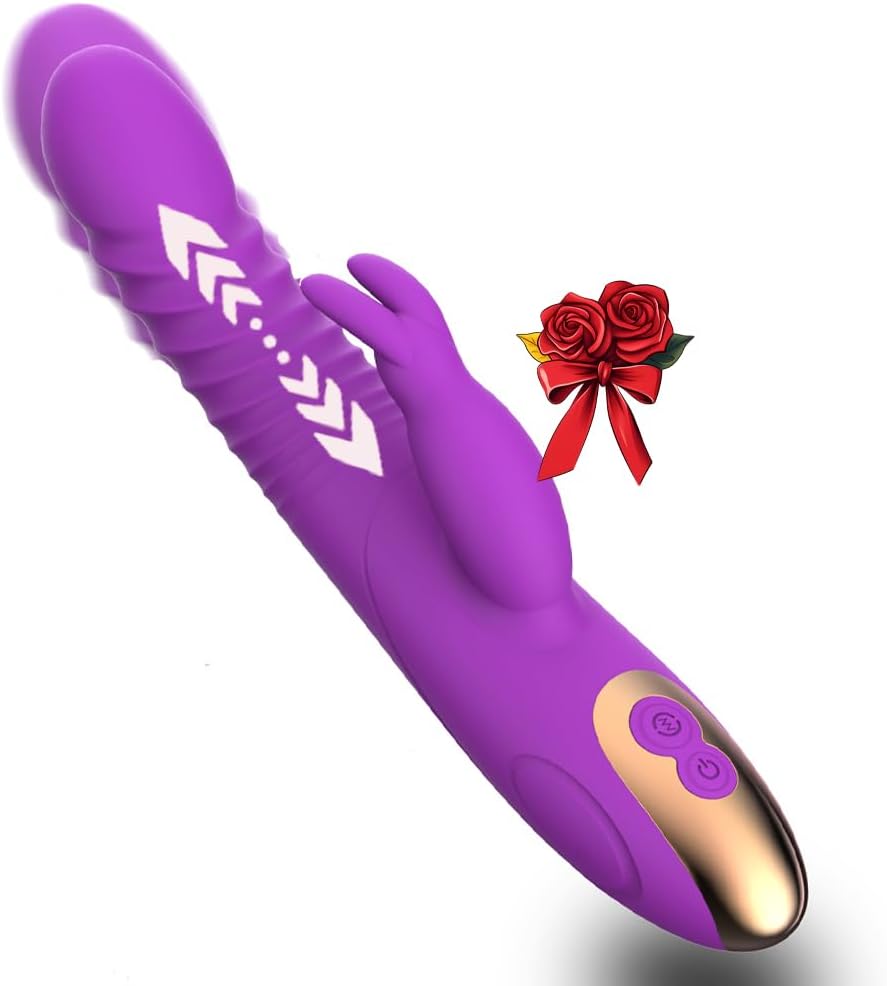 51fKYcTxDaL._AC_SL1000_.jpg Purple Adult Toys Tools for Women Big Pleasure Adult Toys Powerful 8 Modes Waterproof Electric Rabbit Ears Pleasure Toy Set Games for Men and Women - Image 1